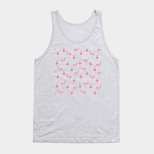 Elegant Pink Flamingo Pattern Tank Top